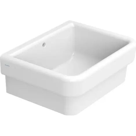 Vasca lavatoio pilozzo a parete in ceramica bianca modello virginia cm 60x45 CERAMICA DOLOMITE