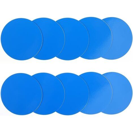 10 PièCe Rustine Piscine sous l'eau Gonflable pour Spa Matelas Piscine Bouee, PVC Kit Reparation Liner Piscine Matelas Gonflable Tente, Colle pour Liner Piscine -(Tour, Auto-AdhéSifs)