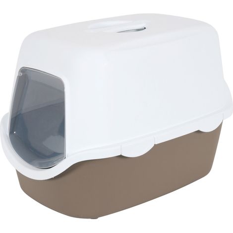 Maison de toilette Cathy filtre taupe 40 x 56 x H40 cm   pour chat - animallparadise (1/5)