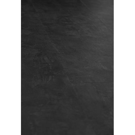 Revêtement de sol vinyle SPC, sol PVC à clipser, lame de vinyle rigide imitation béton, 6 mm d'épaisseur avec couche d'usure 1 mm, compatible plancher chauffant. (1/5)