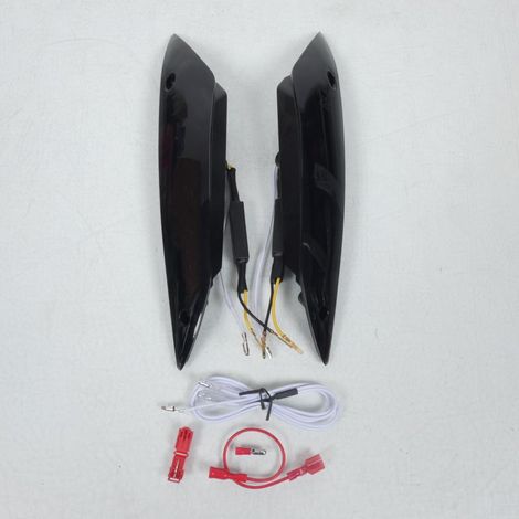 Paire Clignotant Avant Led Séquentiel Fumé Aplus pour scooter (1/5)