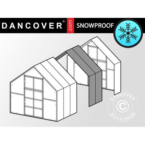Espansione per Serra in Policarbonato, TITAN Classic 480, 4,7m², 2,35x2m, Argento - Dancover