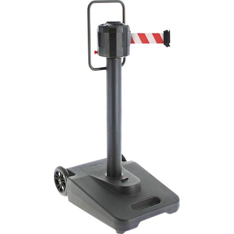 VISO, Barrière à sangle mobile, sangles 2 x 20 m, rouge/blanc