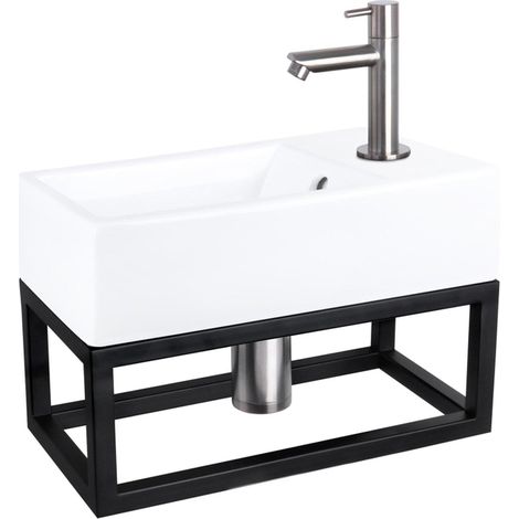Differnz Lave-mains Blanc H11.5xl40xL22cm (1/5)