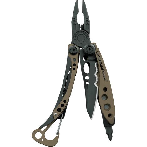 Skeletool coyote, sin funda, caja cart¢n LEATHERMAN SKELETOOL