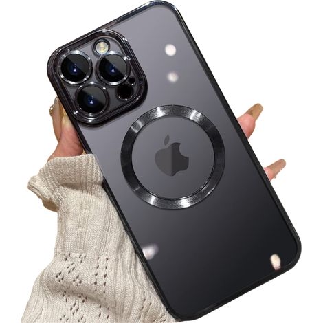 Coque Magnétique Transparente pour iPhone 14 Pro Max - Protection Intégrale Objectif et Écran - Renfort Antichoc Militaire - 48 Aimants N52 - 1 Pièce (1/5)