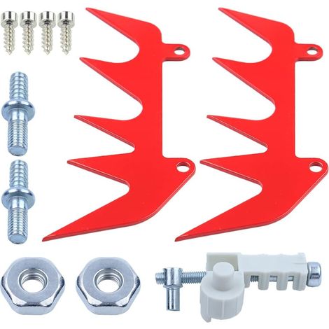 Pic de protection avec kit d’écrous et goujons, pour tronçonneuse Stihl 017 018 MS170 MS171 MS180, 1123 664 0501/0000 953 6605/0000 955 0801 (1/5)