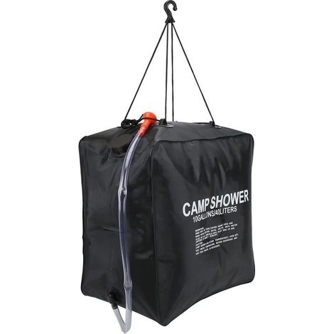 Sac de Douche Solaire, 40L Sac de Douche Solaire Sac d'eau Baignade chauffée à l'énergie Douche de Camping (1/5)