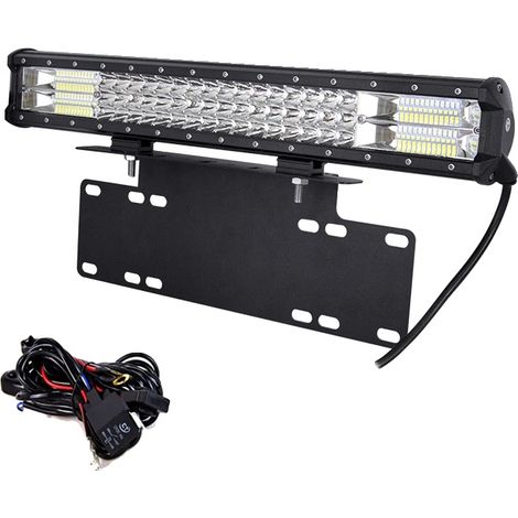 Barra de luz LED, diseño de tres filas, 20 pulgadas de largo. (1/2)
