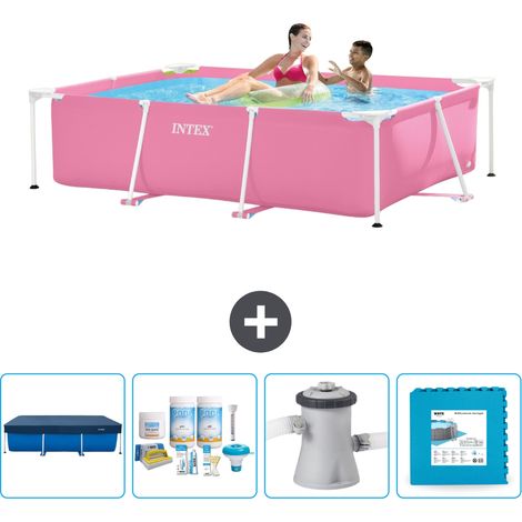 Intex Piscine Tubulaire Rectangulaire - 220x150x60 cm - 5-pièces  SCB2 (1/5)