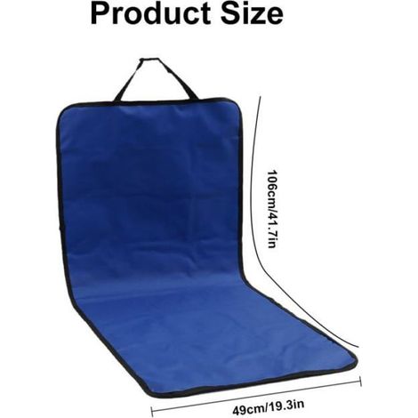 Housse Siege Auto Chien - Protection Banquette Arriere - Anti-Poil Anti-Empreinte - Bleu - 1 Piece (1/5)