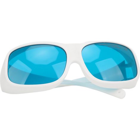 Lunettes de protection laser 650 nm, lunettes anti-laser enveloppantes, adaptées aux personnes myopes, blanches (1/5)