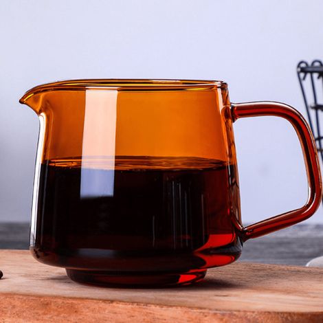 Pitcher A Lait En Verre Résistant À La Chaleur - 300 ml Et 500 ml - Pour Création Latte Art - Compatible Plaque Chauffante Et Micro-ondes - 1 Pièce (1/5)