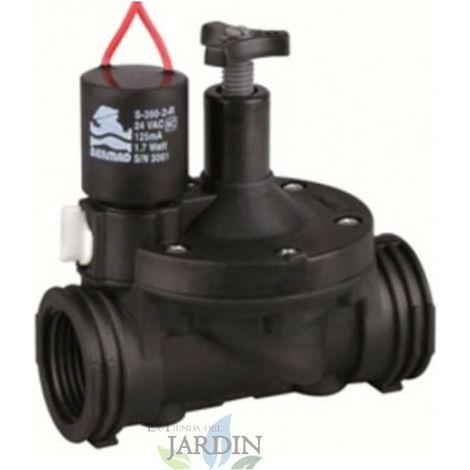 Électrovanne - 1 Pouces - 24 V - Nylon Renforcé Fibre De Verre - Régulateur De Flux - Pour Systèmes D'irrigation Agricole Et Professionnel (1/3)