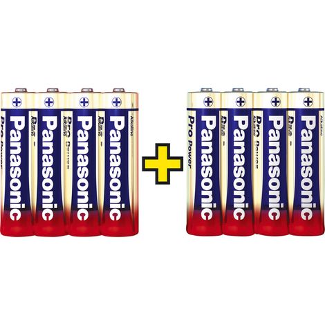 Panasonic Pro Power 4+4 Mignon (AA)-Batterie Alkali-Mangan  1.5 V 8 St.