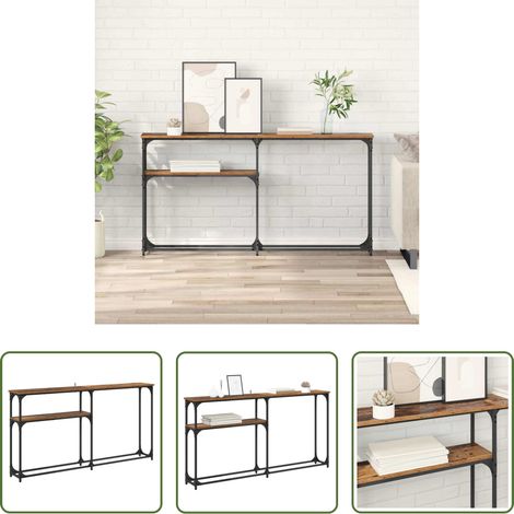 vidaXL Altholz Tisch - Konsolentisch Altholz 145x22.5x75cm Holzwerkstoff (1/5)
