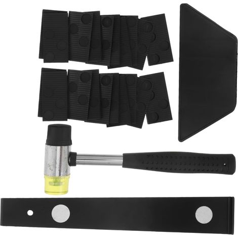 Kit De Pose De Sol Stratifié Barre De Traction Bloc De Serrage Maillet Entretoises Pour Installation De Plancher Outil Installation De Revêtement De Sol (1/5)