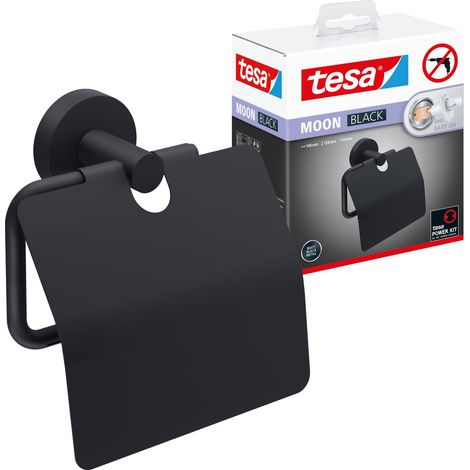 Tesa Moon Black support papier toilette design arrondi noir