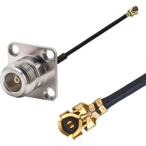 Pigtail UFL weiblich / N-Buchse FL 4 RF1.13 20cm (1/2)