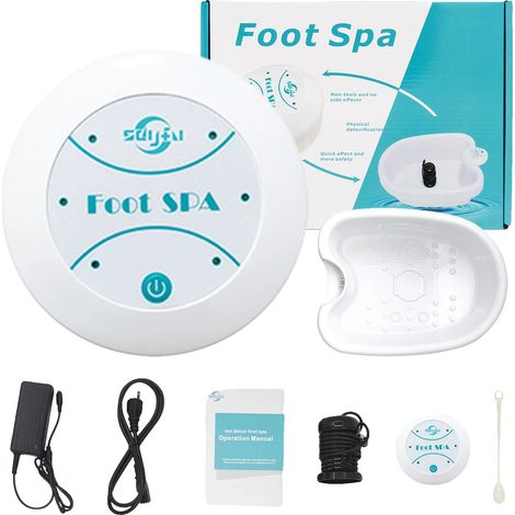 Bain de pieds spa, technologie de détox ionique, design portable, Avec modèle de bassin, Prise EU (1/2)