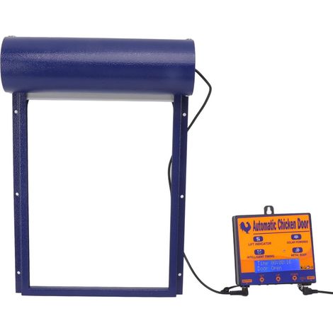 Porte automatique de poulailler, détection lumière, minuteur, télécommande, porte poulailler 3 en 1 pour élevage (bleu) Bleu EU (1/5)