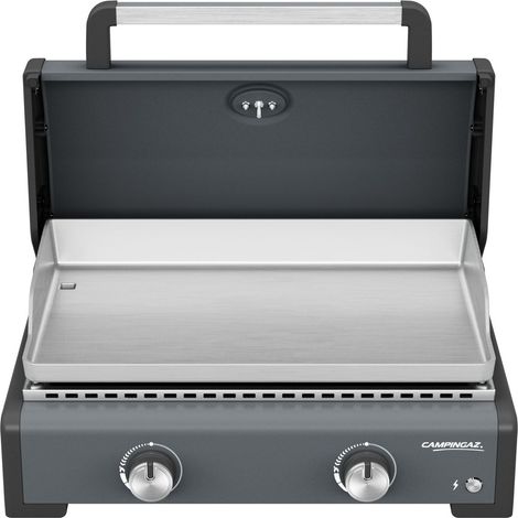 PLANCHA GAZ SIGMA 2 PRO - Châssis acier - Plaque inox - Couvercle de cuisson