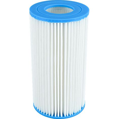 2 cartouches filtrantes pour piscine, compatibles avec les filtres Bestway taille III, bleu et blanc, 20,3 x 10,4 cm-AquaForge (1/4)