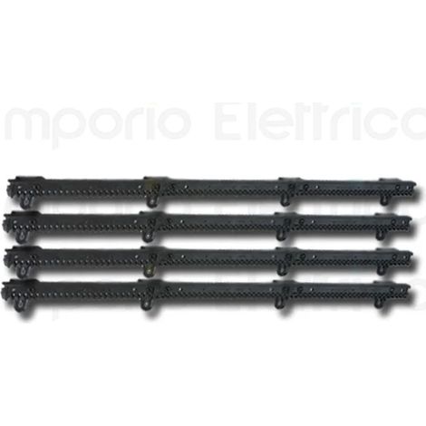 Faac – Crémaillère nylon 30x20 pour portail – Module 4 – Âme en acier – Longueur 4 mètres – Pour usage intensif