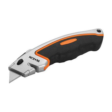 WOKIN 301319 Softgrip Aluminium-Cuttermesser mit 5 SK5 Klingen