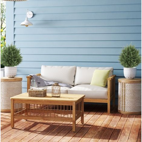 Planta artificial de ciprés UV, lote de 2, 387 hojas, con tutor, Ø40 x 60 cm, verde OKMYHOME (1/5)