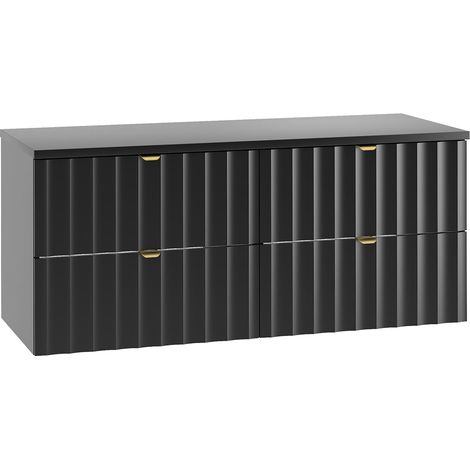 Mobile bagno senza lavabo Lexa nero 120cm (1/5)