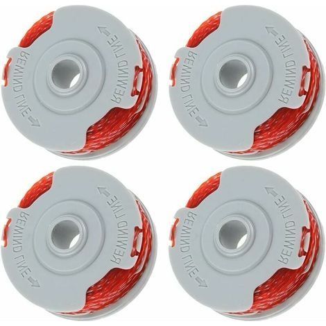 Paquete de 4 carretes para Flymo FLY021, carrete de hilo para desbrozadora, carrete de repuesto para Flymo Trimmer de 36 pies/1,5 mm (1/4)
