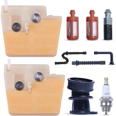 Filtre à air, bougie d’allumage et filtre à huile/carburant pour tronçonneuse STIHL MS260, MS240, 026, 024 – Pièce de rechange 11211201617