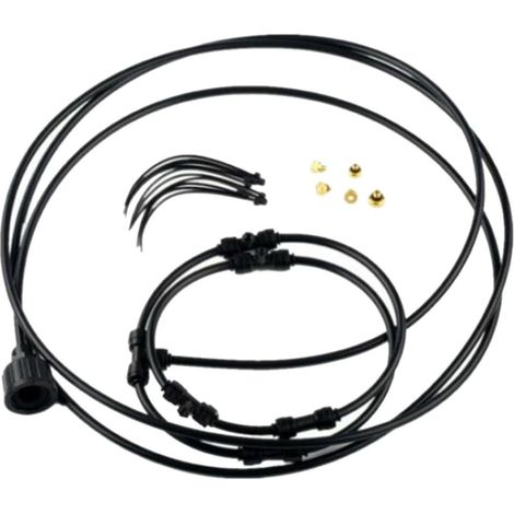 Kit de ventilateur rafraîchissant d'été de 45 cm (18 pouces), kit de ventilateur à eau, convient pour les jardins, les piscines et les cours. (1/5)