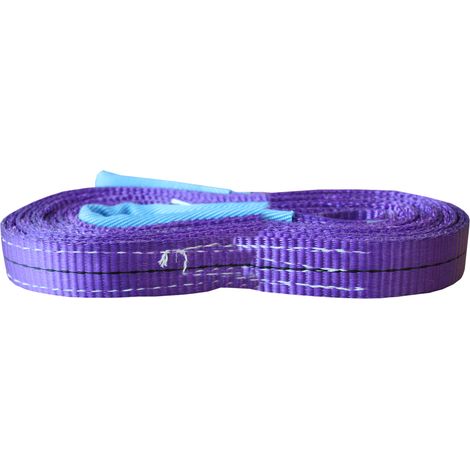 Sangles de levage 1000kg Violette Sangle de Levage 1 tonne, Haute Résistance en Polyester, harnais de charge anti-usure - 4 mètres (1/2)