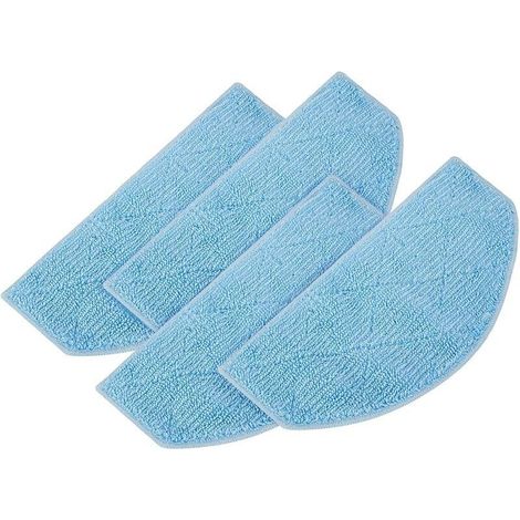 Lot de 4/10 chiffons de rechange lavables pour aspirateur Tikom G8000 Pro et pour Honiture G20 Robot Aspirateur (4 pièces)