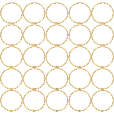 Anneaux métalliques Abaodam (48 pièces) pour classeurs de bureau (1/5)