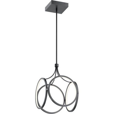 Elstead Kichler Ciri Plafonnier suspendu LED intégré noir mat, 3000K (1/5)
