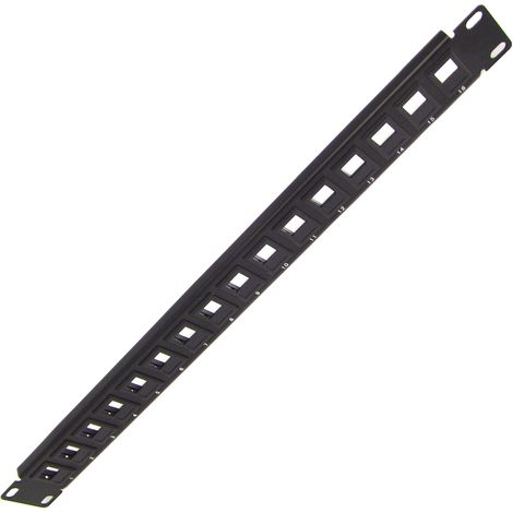 BeMatik - Patch Panel 1U 16port rack19 clé de voûte de type 110 pour configurable (1/5)