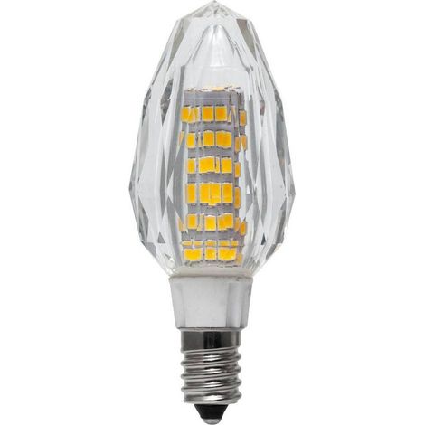 TrAdE Shop Traesio - Lampadina Led Candela E14 Vetro Cristallo Lampada 7w 230v Luce 3000k 4000k 6000k - -Bianco Naturale - (1/3)