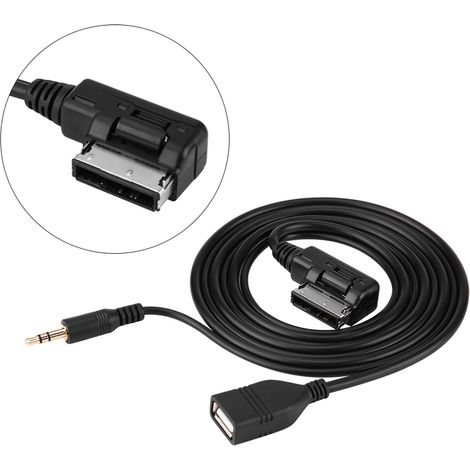 Câble Adaptateur AUX USB pour Autoradio Mercedes Classe C63 E200L CLS E S ML (1/4)
