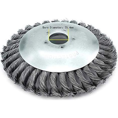 Schneidkopf – Gedrehter Stahldraht 150 x 25 mm – Für Freischneider mit geradem Schaft – 1 Stück (1/5)