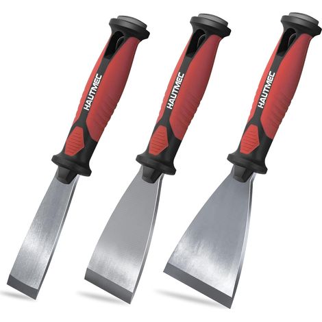 Ensemble de 3 couteaux à rubaner, Flexibles pour cloisons sèches/Couteaux à rubaner flexibles en acier inoxydable Steel Metal Set de grattoirs muraux pour couteau à mastiquer Stiff HT0062-PT (1/5)