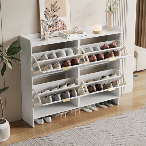 Schrank Sideboard Aufbewahrung 110 cm Spanplatte OKMYHOME (1/5)