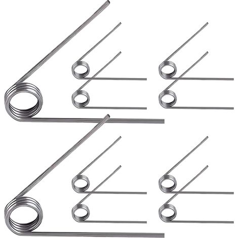 10 Pièces Ressorts de Torsion en Forme de V, Ressort en Acier Inoxydable, Diamètre du Fil 0,7, 3 Tours, 60°, Diamètre Extérieur 4,5mm, pour Projet de Réparation
