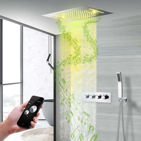 Ciel de pluie connecté led chrome, Bangui (1/4)