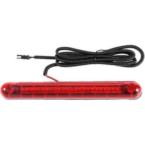 Feu stop auxiliaire de voiture à 24 LED 12V, troisième feu stop arrière surélevé, rouge (1/5)