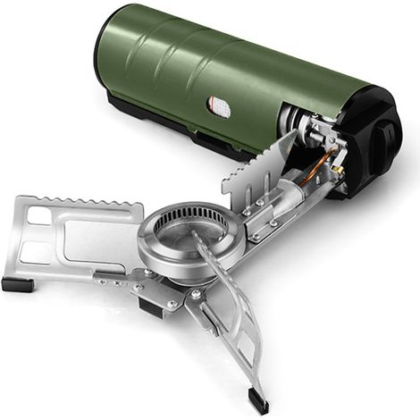 Réchaud à gaz pliable à cassette, brûleur portable, réchaud de camping extérieur (1/5)