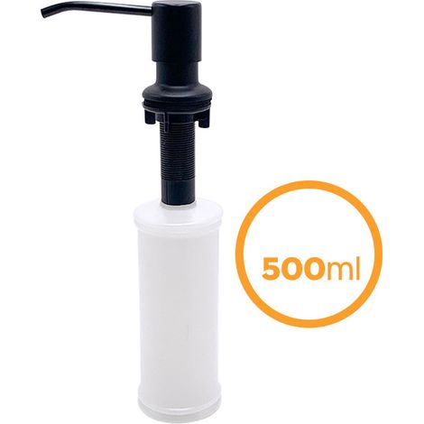 Distributeur de Savon pour Évier de Cuisine avec Bouteille 500ML, Diffuseur Pompe Liquide, Caché Distributeur Liquide Vaisselle (1/4)