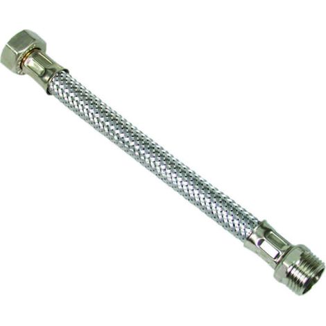 Flessibile Inox M1/2 - F1/2 - M 1/2" F 1/2" cm.35 - 10 pz